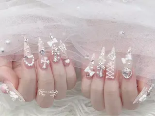 ネイル MoMoA Nail ネイル長さ出し専門店のネイルデザイン