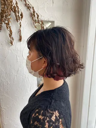 ミディアム カラー パーマ ヘアアレンジ メンズ キッズ ネイル 豊橋美容院 ソンリエのヘアスタイル