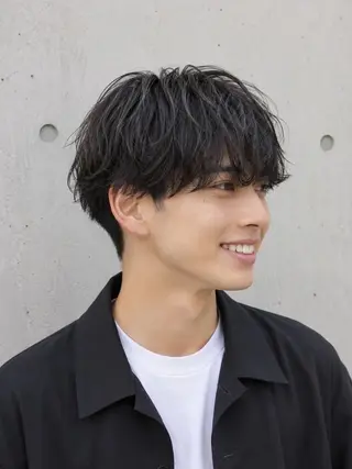 パーマ メンズ 宇梶 千愛のヘアスタイル