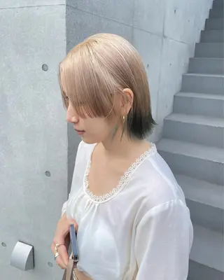 ミディアム カラー 佐伯 和佳のヘアスタイル