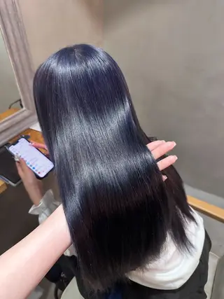 ロング カラー BLUE.🌀/ ｷﾖｶのヘアスタイル