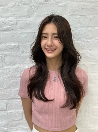 セミロング 前髪顔まわりカット 🌈中村海聖のヘアスタイル