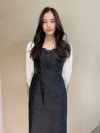 ロング カラー レイヤーカット 赤み消し　店長/大和のヘアスタイル