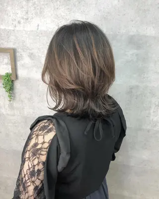ミディアム 内藤 繁のヘアスタイル