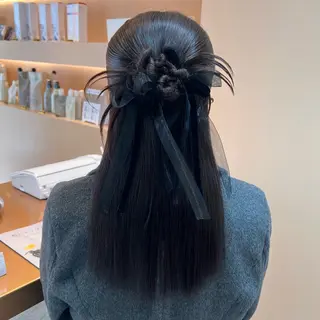 セミロング ヘアアレンジ ✨カチモリ✨レイヤー 韓国ヘア🇰🇷ゆいのヘアスタイル