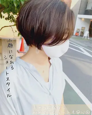 ショート カラー 大人女性ショート専門 tomodaのヘアスタイル