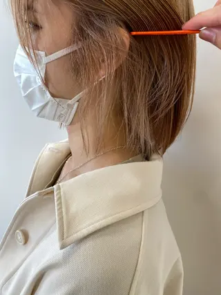ショート カラー ハイトーン/ウルフ /レイヤー/坂野幸伸のヘアスタイル