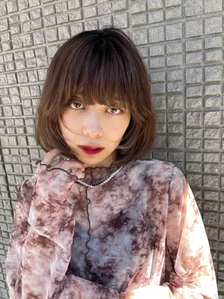 ミディアム 透明感ハイライト◎ 伊藤夏海のヘアスタイル