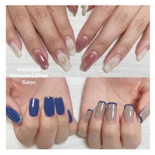 ミディアム ネイル 🐾enen style 🐾のネイルデザイン