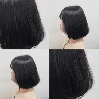 ショート カラー パーマ ヘアアレンジ メンズ キッズ ネイル マツエク・マツパ 上品＆韓国風 🥀海心🥀のヘアスタイル