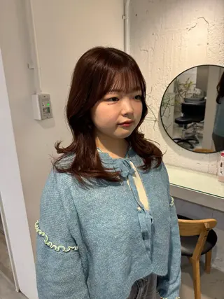 セミロング 100%可愛い顔周り 💓レイヤー/しずくのヘアスタイル