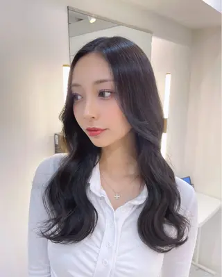 セミロング カラー ヘアアレンジ 髪質改善/縮毛矯正 RYOのヘアスタイル