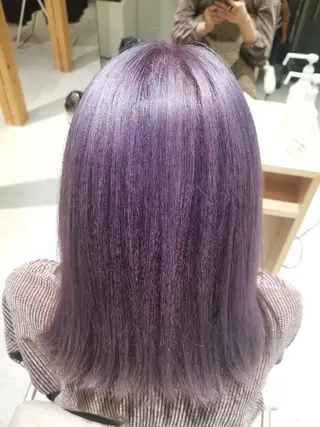 セミロング カラー . YULIAのヘアスタイル