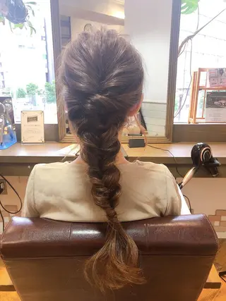 ロング ヘアアレンジ 💖透明感カラー💖 mayukoのヘアスタイル