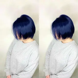 カラー タニ ユウのヘアスタイル