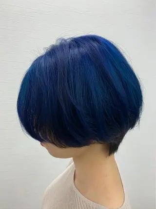 ショート カラー ヘアカラー&縮毛矯正 STAR☆RIVERのヘアスタイル