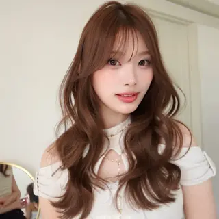 セミロング カラー 🎀𝑆𝐴𝑅𝐴 /レイヤーカット🎀のヘアスタイル