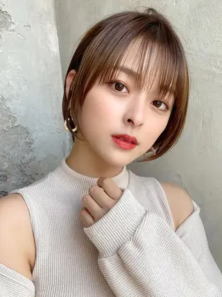 ショート 新宿　ショート・ボブ カットモデル募集のヘアスタイル