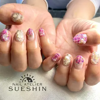 ミディアム ネイル S ueshinのネイルデザイン