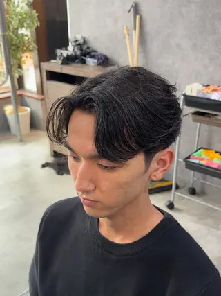 ショート パーマ りょうま⚡️新小岩 ニュアンスパーマのヘアスタイル