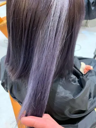 ミディアム カラー 韓国レイヤー×艶髪 ハイトーンRyukiのヘアスタイル
