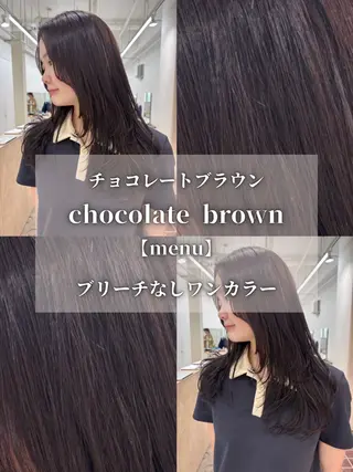 ロング カラー ナチュラルカラー/ ハイトーン AMIのヘアスタイル