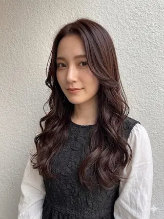 ロング カラー 髪質改善/はるか 透明感カラー🧸のヘアスタイル