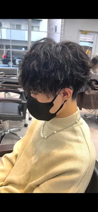 ショート パーマ メンズ 🦩パーマン🦩佐藤 航太のヘアスタイル