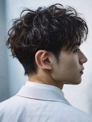パーマ メンズ 森尾 鷹矢のヘアスタイル