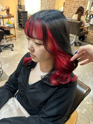 セミロング 🧸顔周りカット /透明感🎀のヘアスタイル
