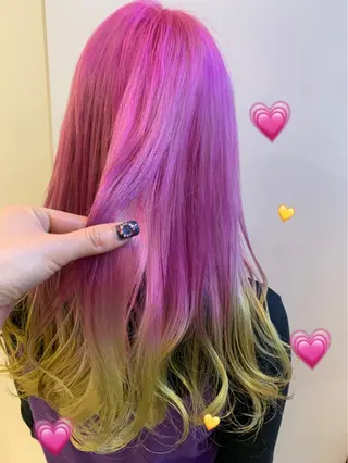 セミロング カラー 新宿駅近♡個室 ♡関口三都季🌜のヘアスタイル