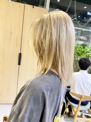 ミディアム カラー メンズ清潔感のプロ 💈メンズパーマ藤田のヘアスタイル