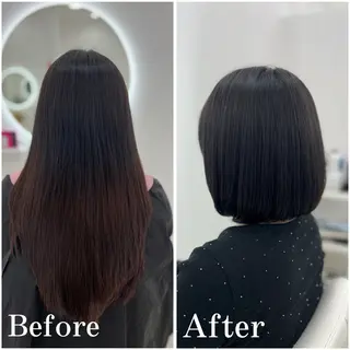 ショート カラー ✄﻿aini天王寺 ✄﻿ゆ乃のヘアスタイル