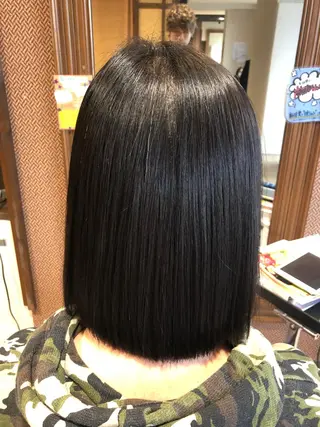 ミディアム 縮毛矯正/髪質改善 主税巧一のヘアスタイル