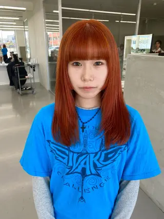 ロング 丸山 純奈のヘアスタイル