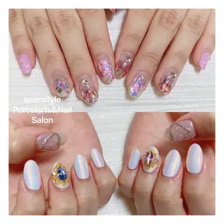 ミディアム ネイル 🐾enen style 🐾のネイルデザイン