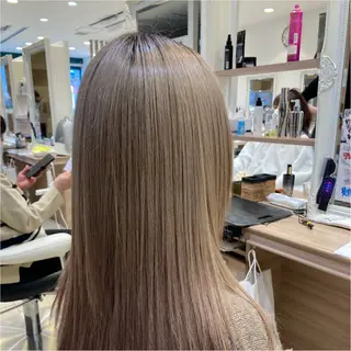 セミロング 透明感カラー 🫧 ほのみのヘアスタイル