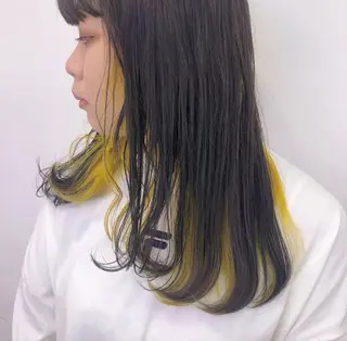 セミロング カラー ヘアアレンジ 天神レイヤーカット No.1💖マユカのヘアスタイル