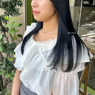 ロング カラー レイヤー/透明感艶 カラー丸山ななほのヘアスタイル