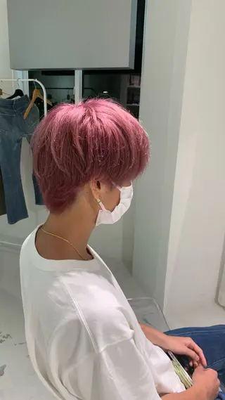 メンズ 🍓ブリーチカラー 🎀nene🍓のヘアスタイル