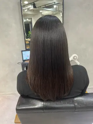 ロング lena🎀 透明感カラー/韓国風のヘアスタイル