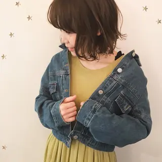ミディアム カラー 市川 千夏のヘアスタイル