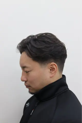 ショート パーマ メンズ 滝川 大喜のヘアスタイル