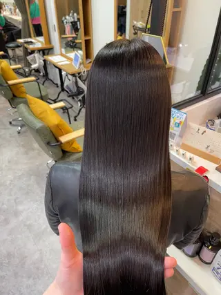 ロング カラー ♡iku♡カラー 顔周りカットのヘアスタイル