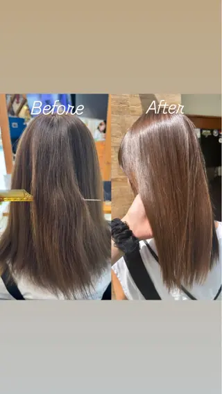 ロング Kaori🌈透明感 カラー / 髪質改善のヘアスタイル