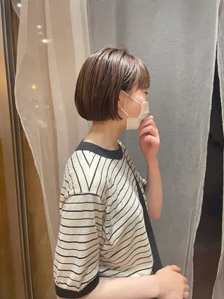 ショート カラー ボブ/ショート 吉田竣のヘアスタイル