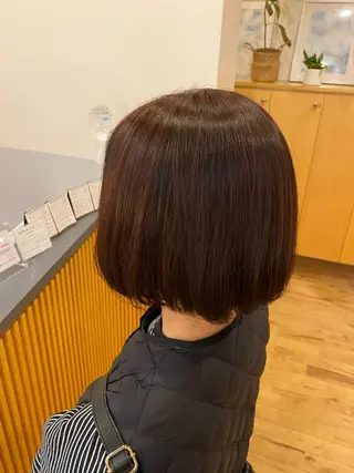 カラー 艶カラー／ストレート かとうゆうき🍯のヘアスタイル