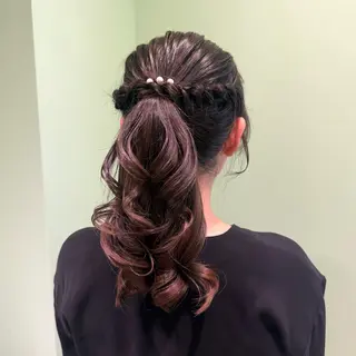 ヘアアレンジ 🎀横浜/カラー/ ヘアメ/MIMU🎀のヘアスタイル
