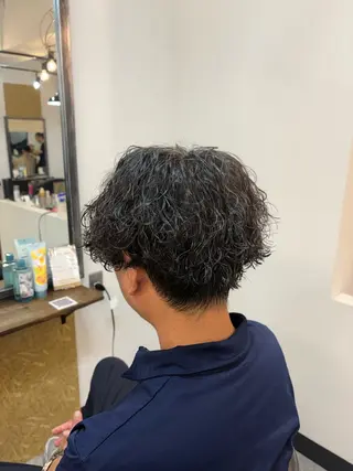 ショート パーマ メンズ メンズカットモデル 募集🚹✨荒井雛子のヘアスタイル