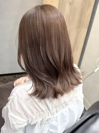 ミディアム カラー 透明感カラー/パーマ 🌀アオノのヘアスタイル